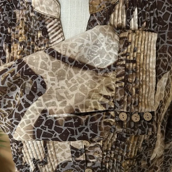 Cold Water Creek size Medium women’s blouse preloved tunic style - Picture 4 of 8